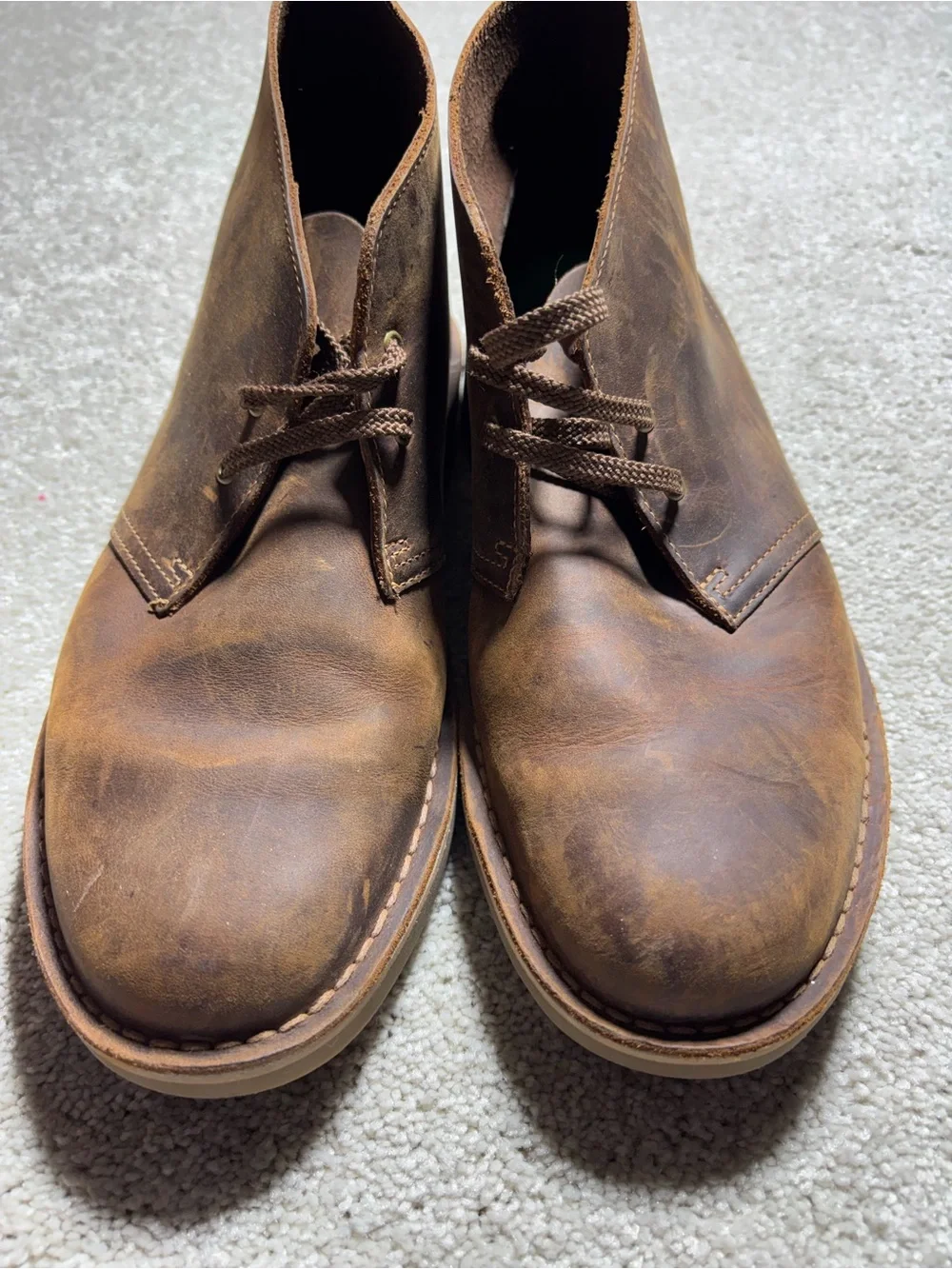 Clarks Bushacre 2 Chukka Desert Leather Boots Ankle High Men's Shoe Sz 9.5